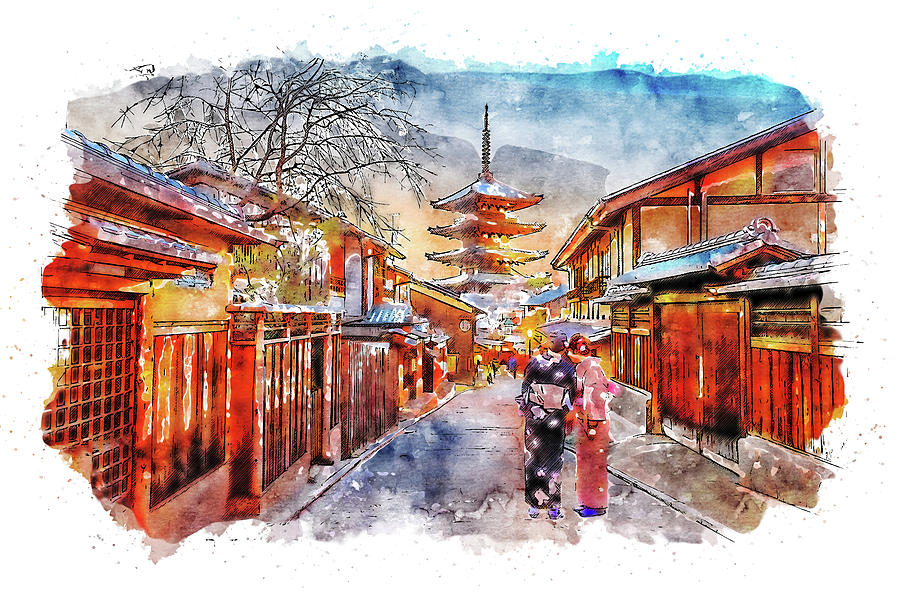 Tokyo Nights - 30 Painting by AM FineArtPrints