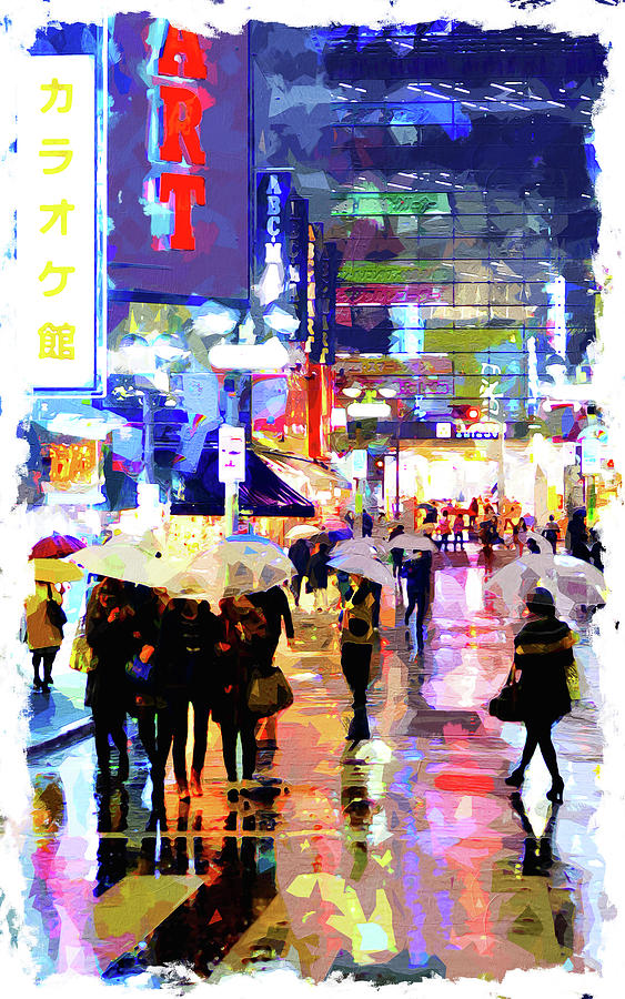 Tokyo Nights - 35 Painting by AM FineArtPrints