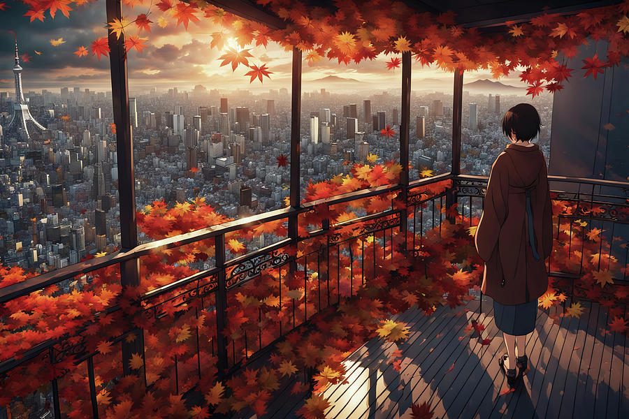 Tokyo no Aki no Asa no Hinode Digital Art by Ero X Sennin - Fine Art ...