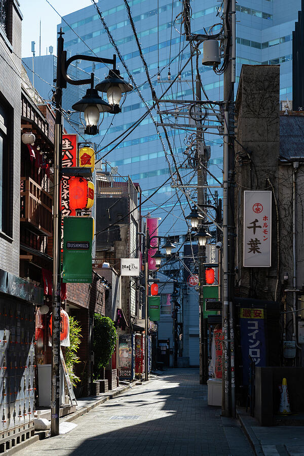 Tokyo Red Lantern Alley - Morning Light in Shibuya Photograph by Matthias Hauser Tokyo Red Lantern Alley - Morning Light in Shibuya Photograph by Matthias Hauser