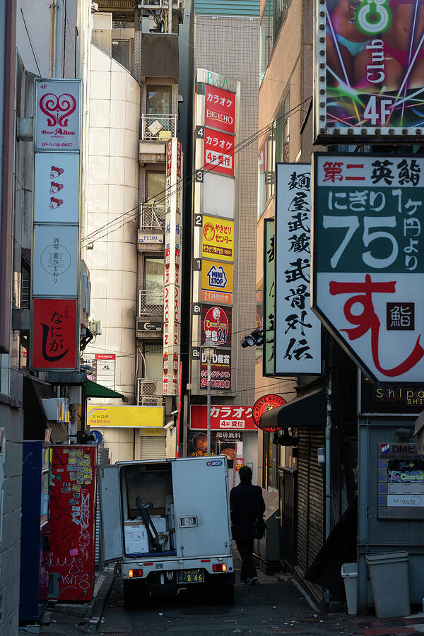 Tokyo Shibuya Urban Narrow Street Scene Photograph by Matthias Hauser Tokyo Shibuya Urban Narrow Street Scene Photograph by Matthias Hauser