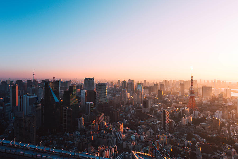 Tokyo Skyline at Dawn Photograph by Yukinori Hasumi