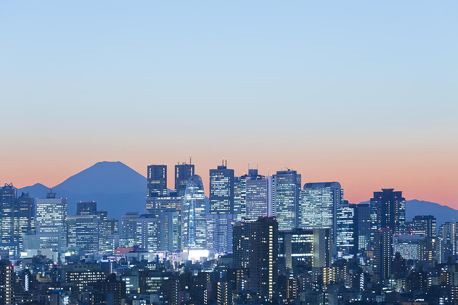Tokyo Skyline at Dusk Photograph by Ooyoo