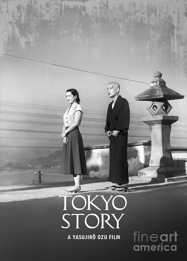 Movie Poster Digital Art - Tokyo Story by Bo Kev