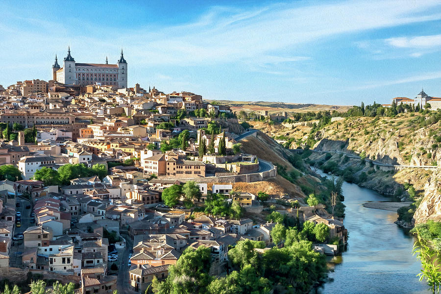 Toledo from Alcazar to Tajo Photograph by Betty Eich