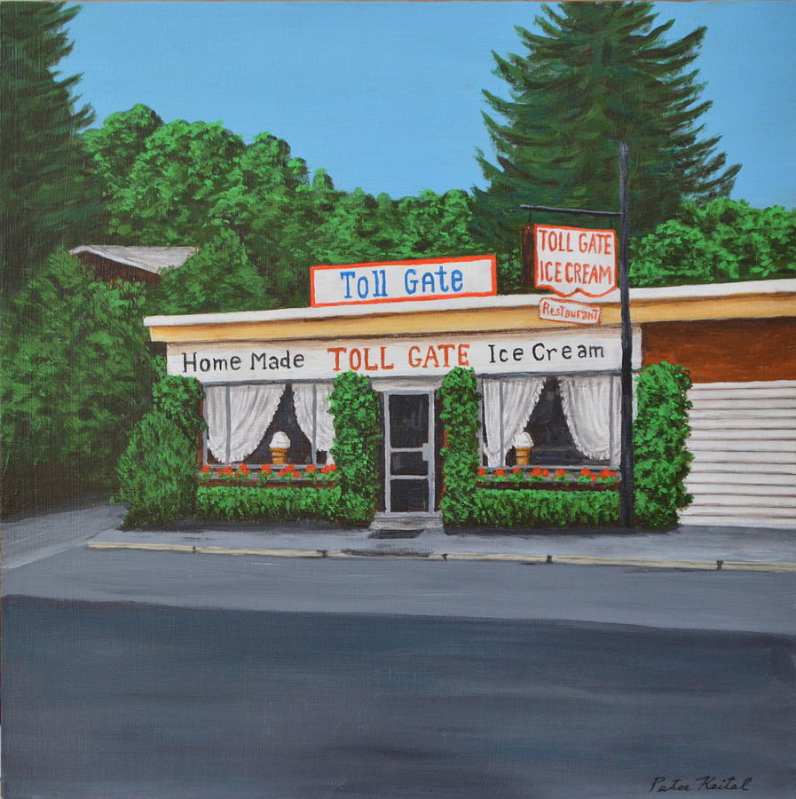 Toll Gate Painting - Toll Gate Restaurant by Peter Keitel