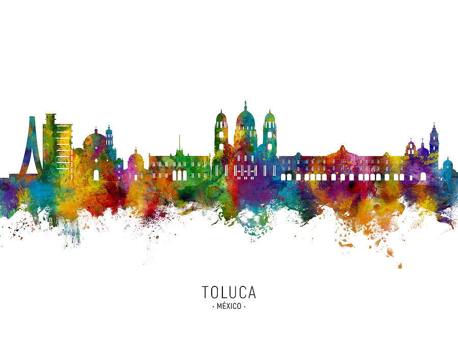 Toluca Skyline Mexico #94 Digital Art by Michael Tompsett
