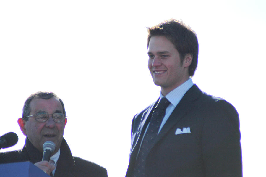 Tom Brady at 2005 Super Bowl Send Off Photograph by Mike Martin