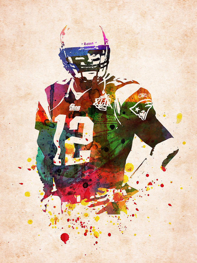 Tom Brady New England Patriots Digital Art by Mihaela Pater - Fine Art ...