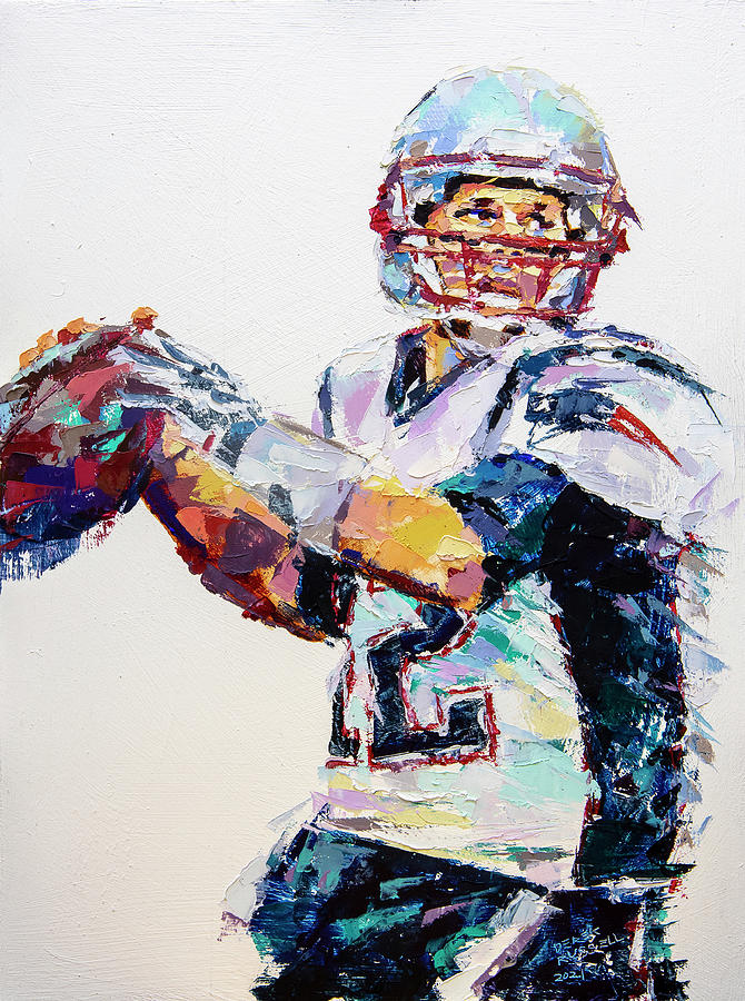 Tom Brady Patriots Painting