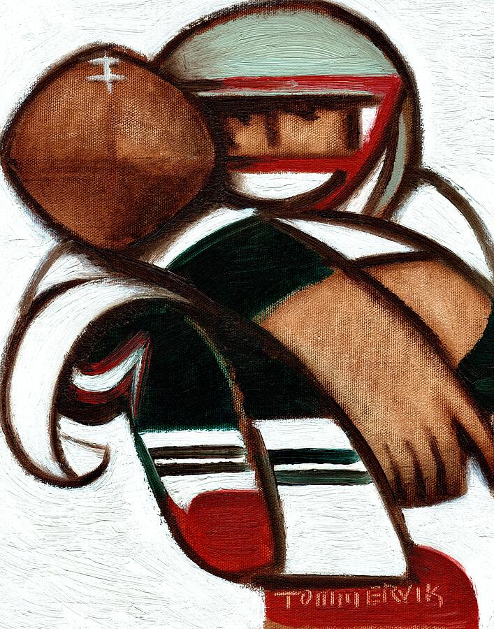 Tom Brady Throwing Football Painting Painting by Tommervik Tom Brady Throwing Football Painting Painting by Tommervik