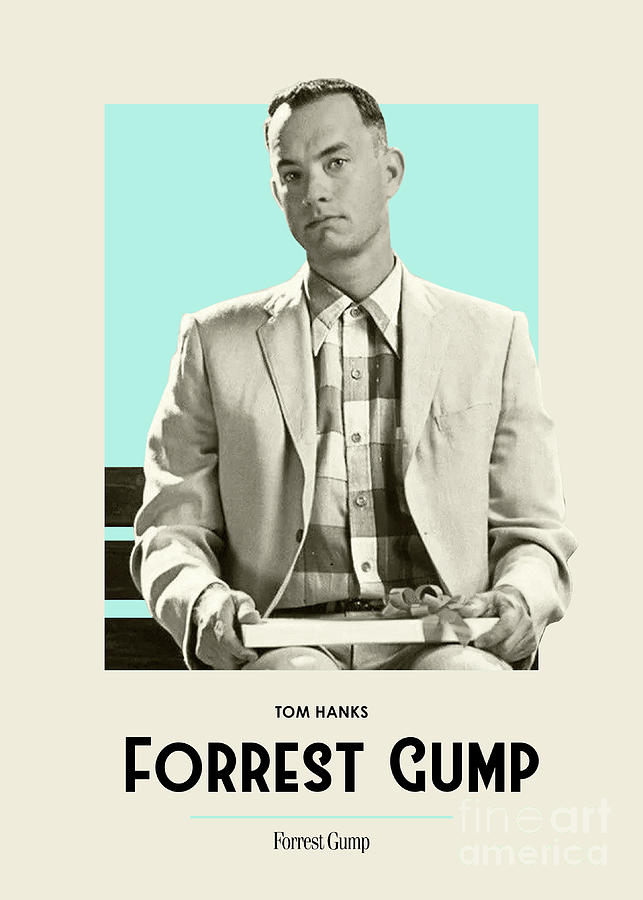 Forrest Gump Digital Art - Tom Hanks Forrest Gump by Bo Kev