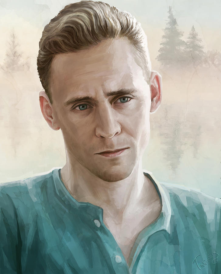 Tom Hiddleston. lakeside Digital Art by Tabimory Digital - Fine Art America