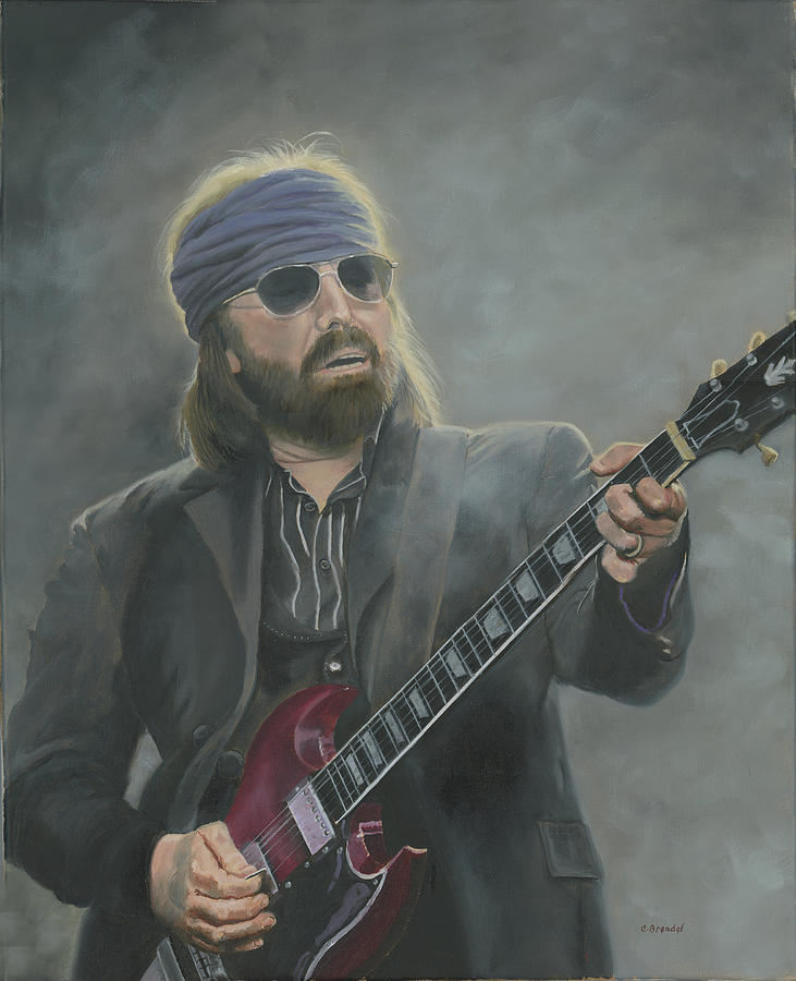 Tom Petty Painting by Cecilia Brendel