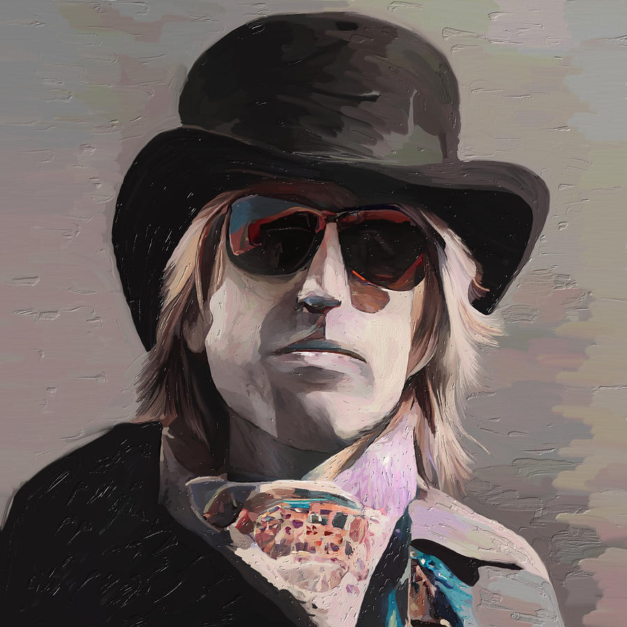 Tom Petty Mixed Media - Tom Petty Fan Art by Ann Leech