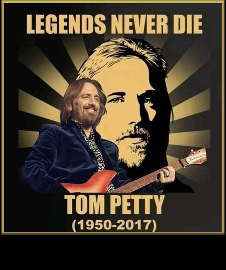 Tom Petty Legends Never Die Painting by Estel Heaney - Fine Art America