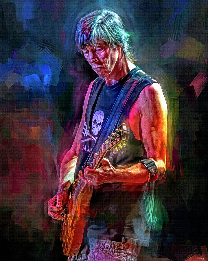 Tom Scholz with Boston Mixed Media by Mal Bray