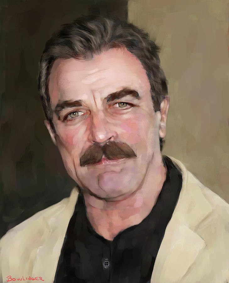 Tom Selleck - Younger Version Digital Art by Scott Bowlinger - Fine Art ...