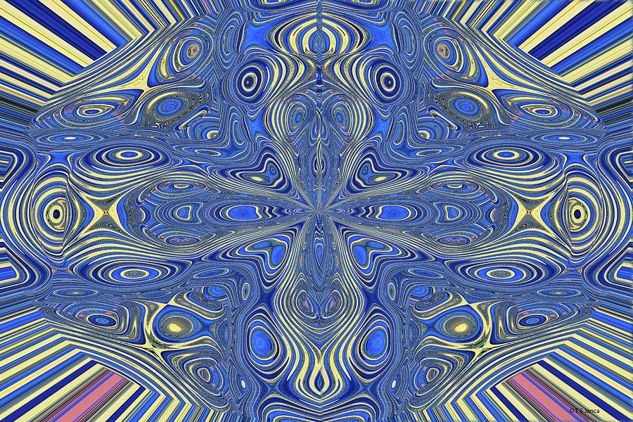 Tom Stanley Janca Blue Abstract #8944p1def Digital Art by Tom Janca