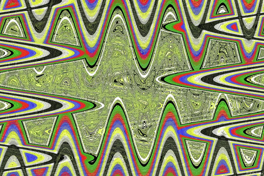 Tom Stanley Janca Elderberry Green Sticks Abstract 4443p1mneft Digital Art by Tom Janca