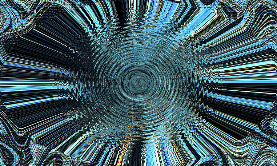 Tom Stanley Janca Green Abstract Twirl  Digital Art by Tom Janca