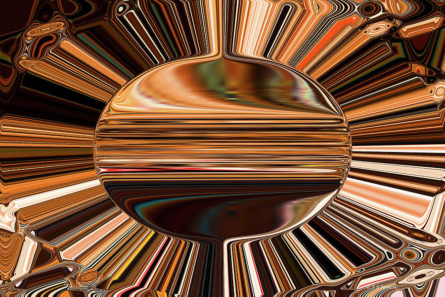 Tom Stanley Janca Oval Abstract #8072p2 Digital Art by Tom Janca