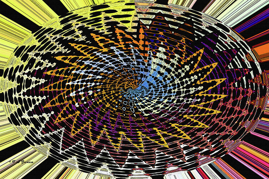 Tom Stanley Janca Oval Abstract And Design #8552 ew1atcrfaa Digital Art by Tom Janca