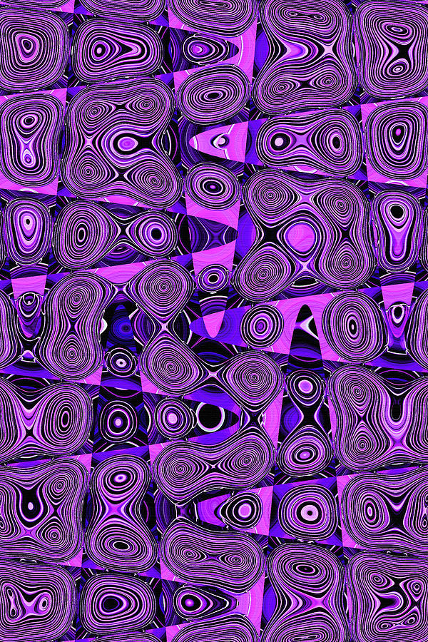 Tom Stanley Janca Purple Plus Abstract # 4616 Digital Art by Tom Janca