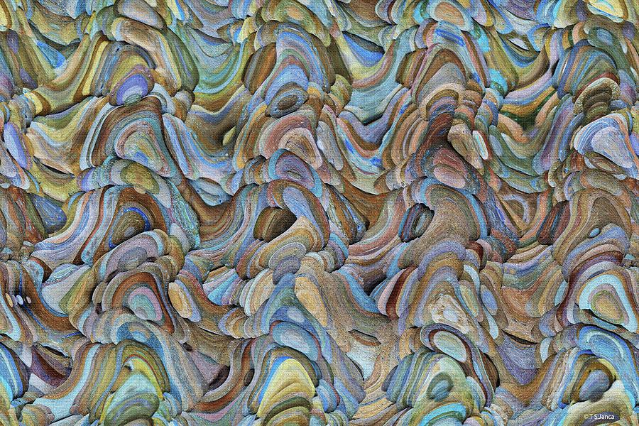Tom Stanley Janca Rock Arrangement Abstract Digital Art by Tom Janca