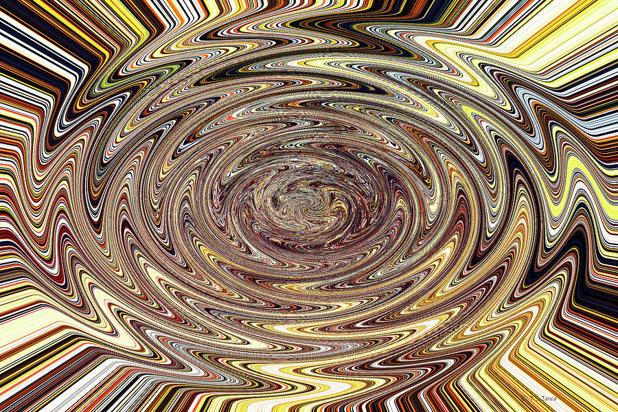 Tom Stanley Janca Spiral Abstract pcps1 Digital Art by Tom Janca