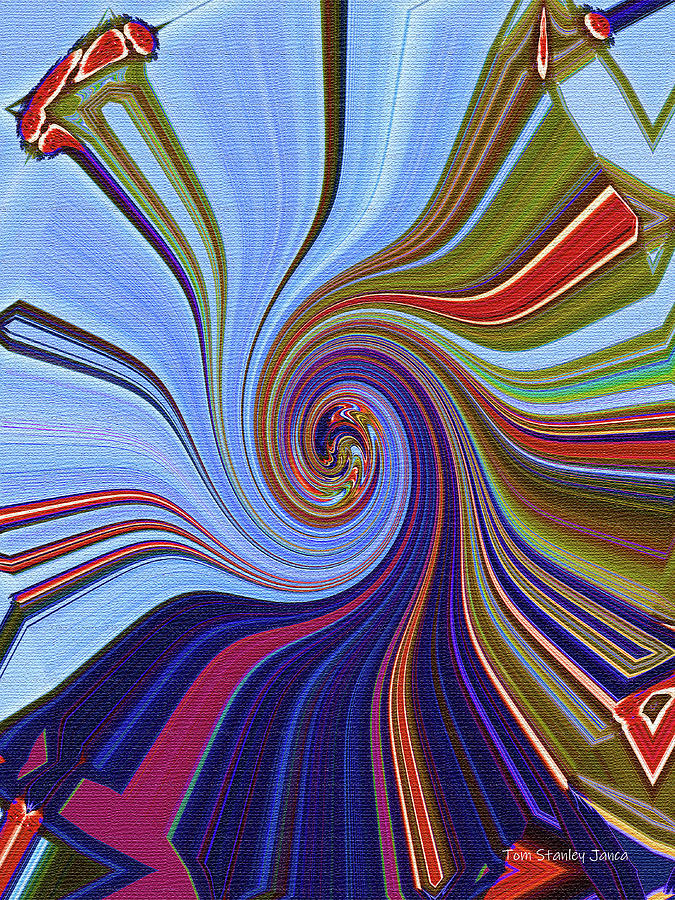 Tom Stanley Janca Spiral Abstract Digital Art by Tom Janca
