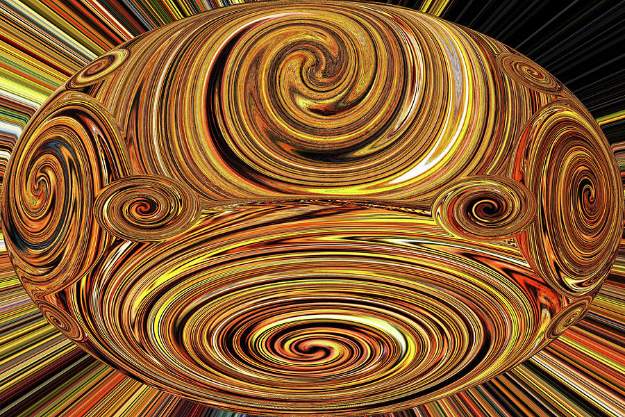 Tom Stanley Janca Spirial Abstract # 6724 Digital Art by Tom Janca