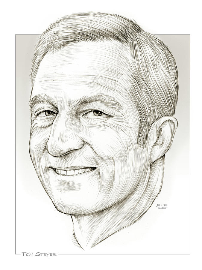 Tom Steyer Drawing by Greg Joens