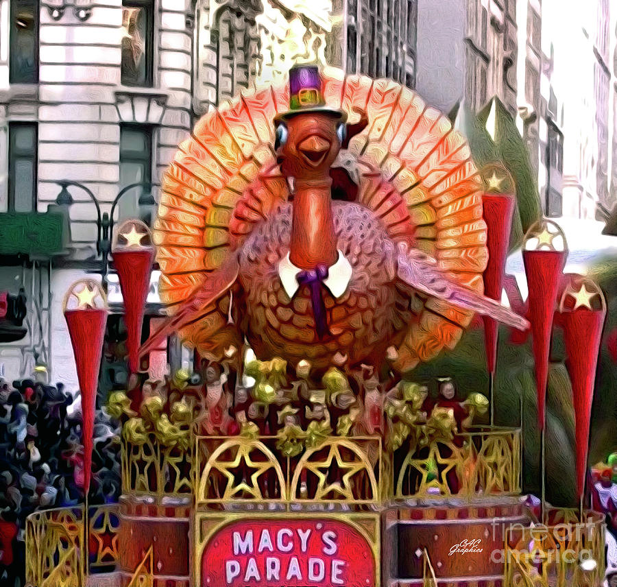 Tom Turkey Macys Thanksgiving Painting by CAC Graphics
