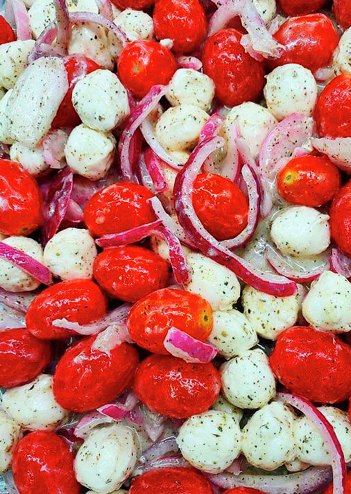 Tomato and Mozzarella Salad Photograph by Emmy Marie Vickers