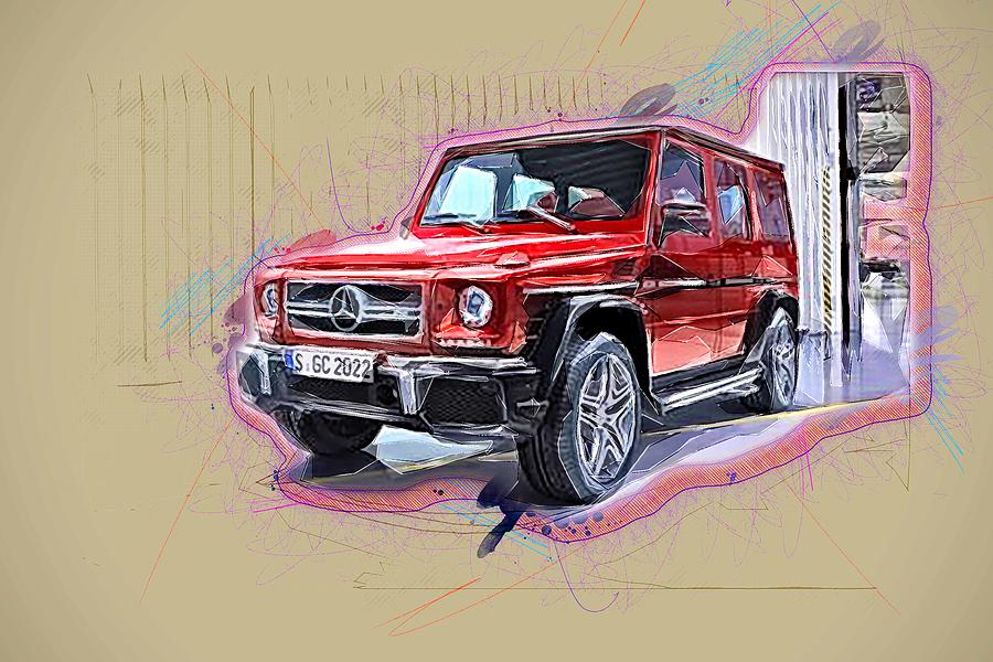 Tomato Red 2016 Gaelic Mercedes-Benz G-Class Mercedes Gelendvagen Mixed ...