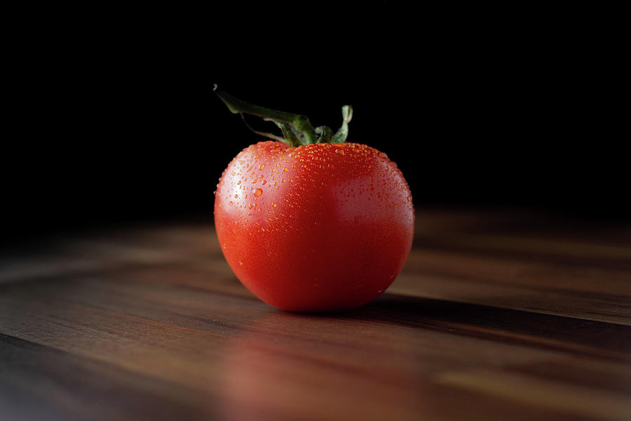 Tomato viewed from the side Photograph by Scott Lyons