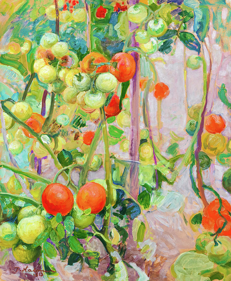 Tomato Painting - Tomatoes, 1913 by Pekka Halonen