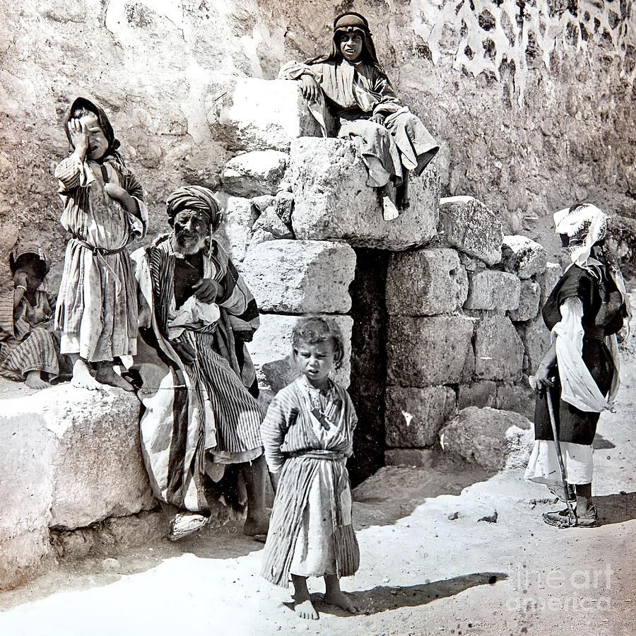Tomb of Lazarus in 1917 Photograph by Munir Alawi