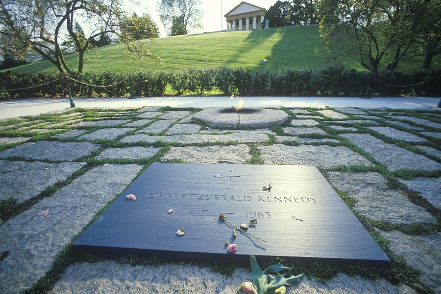 Tomb of President John F. Kennedy,  Arlington Cemetery, Washington, D.C. Photograph by VisionsofAmerica/Joe Sohm