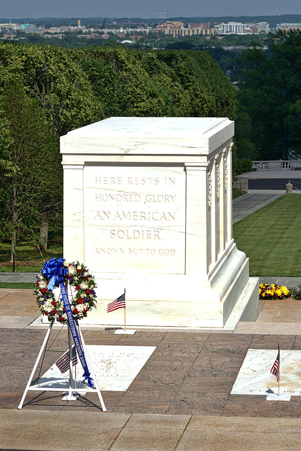 Tomb of the Unknown Soldier, Arlington National Cemetery Photograph by John M. Chase