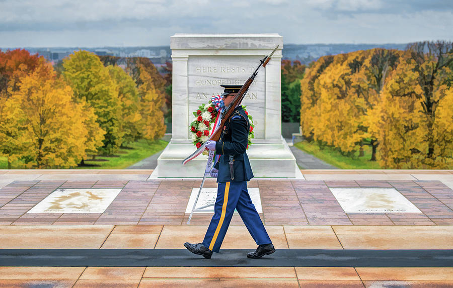 Washington D.c. Painting - Tomb of the Unknown Soldier by Christopher Arndt