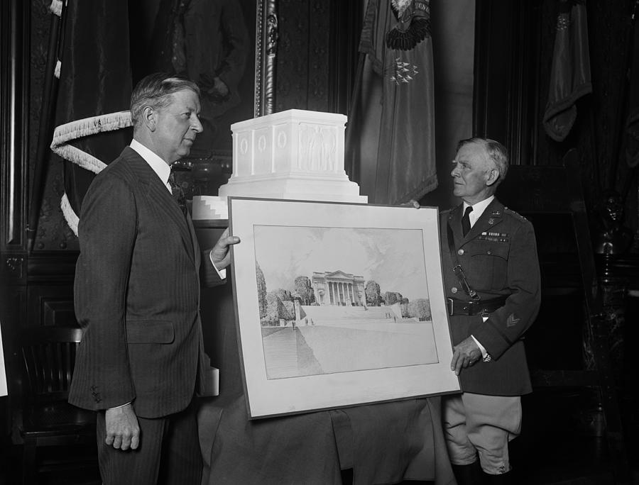 Tomb of the Unknown Soldier Design Ceremony - 1928 Photograph by War Is Hell Store