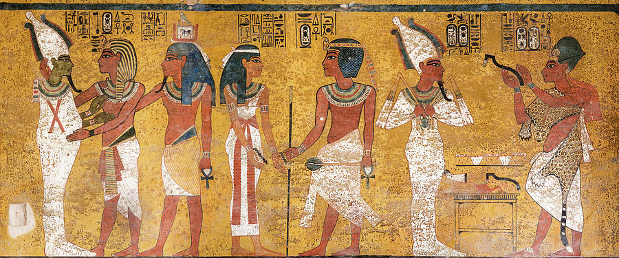 Tomb Of Tutankhamun The Northern Wall Painting By Egyptian History Pixels