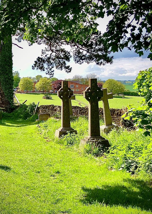 Grave Stone Crosses Photograph by Gordon James