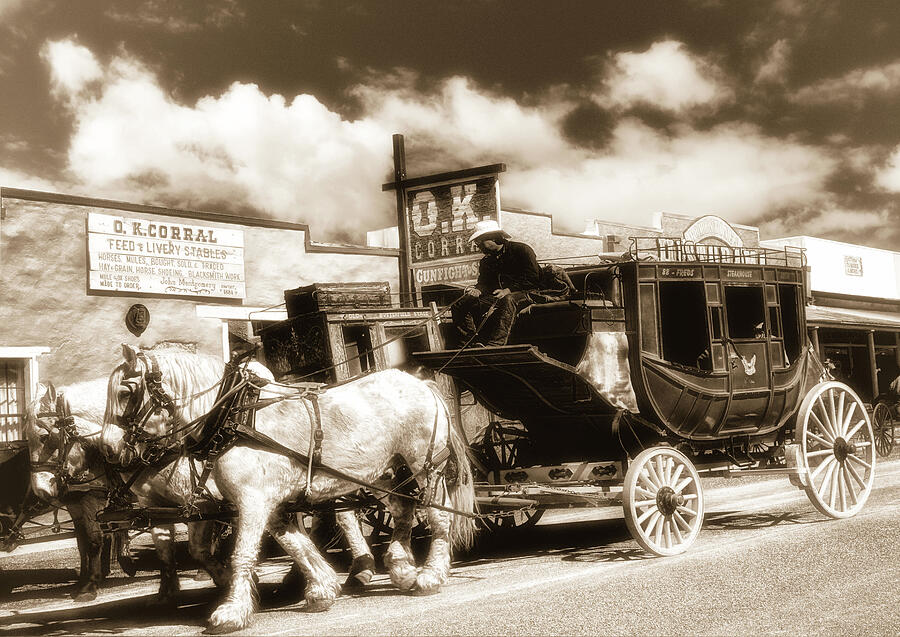 Tombstone Arizona Vintage Stagecoach Photograph by James DeFazio