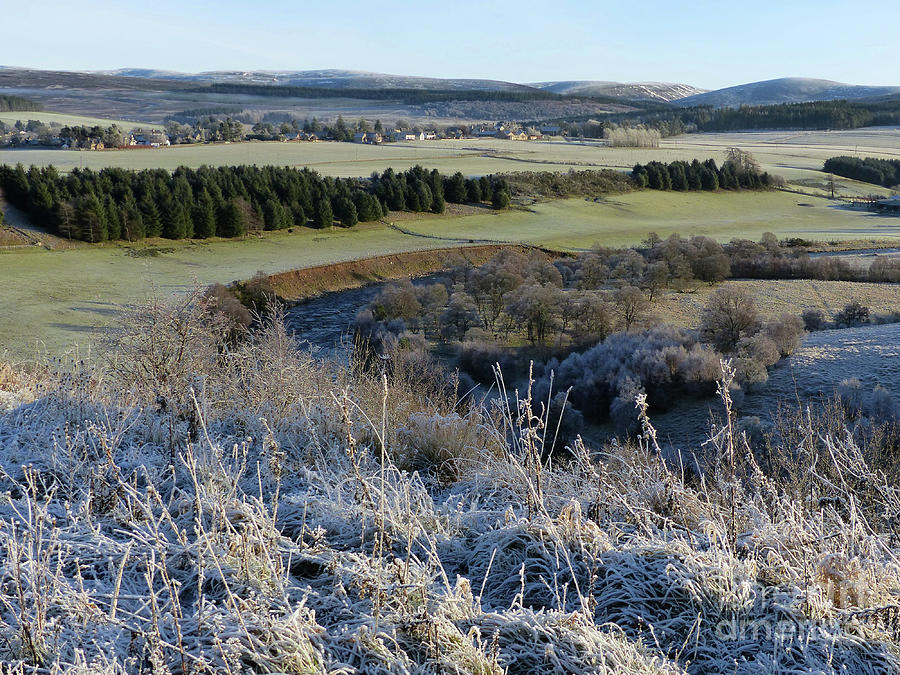 Tomintoul from the Quarry viewpoint on a frosty day Photograph by Phil Banks