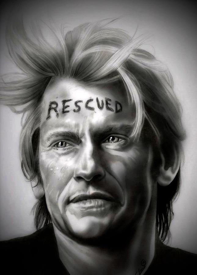 Tommy Gavin - Rescue Me - Denis Leary - Black and White Edition