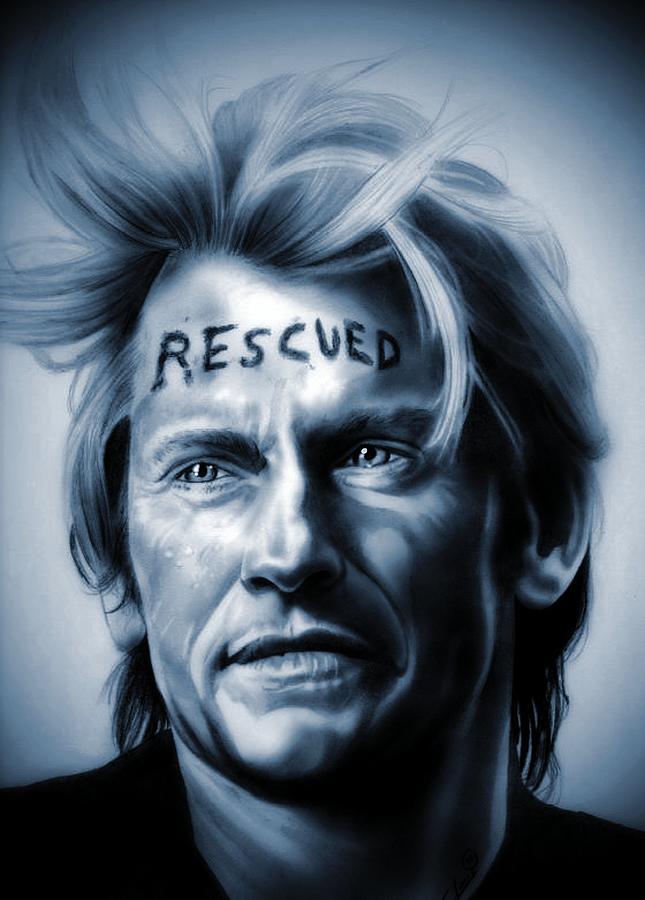 Tommy Gavin - Rescue Me - Denis Leary - Blue Steel Edition Drawing by Fred Larucci
