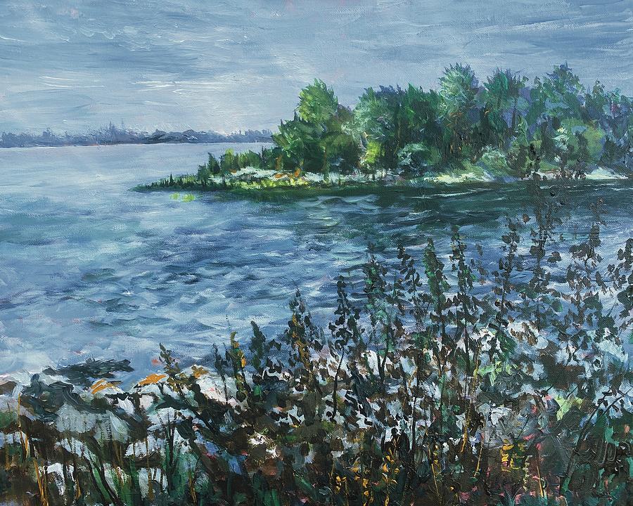 Tomoka State Park Painting by Larry Whitler